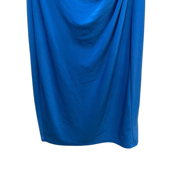 Lauren Ralph Lauren Cowl Neck Sheath Dress Blue Women’s Size 4 - Picture 2 of 8